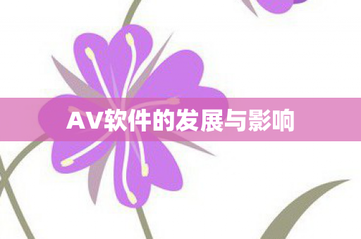 AV软件的发展与影响图片