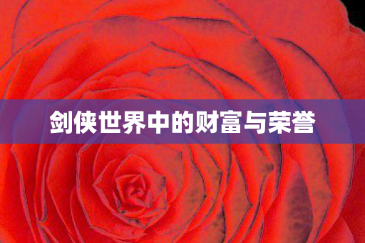 剑侠世界中的财富与荣誉图片