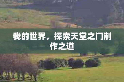 探索天堂之门制作之道图片