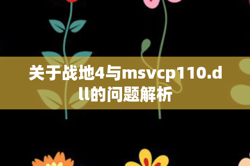 关于战地4与msvcp110图片