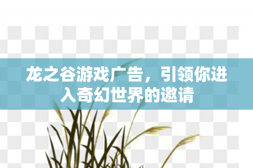 引领你进入奇幻世界的邀请图片