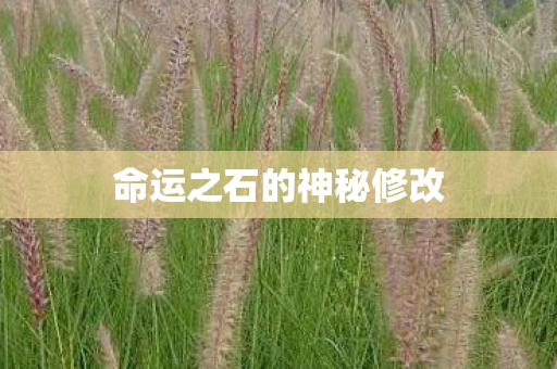 命运之石的神秘修改图片