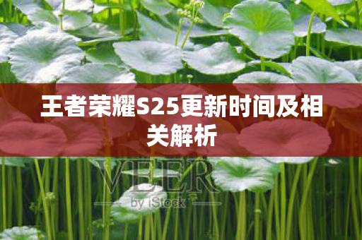 王者荣耀S25更新时间及相关解析图片