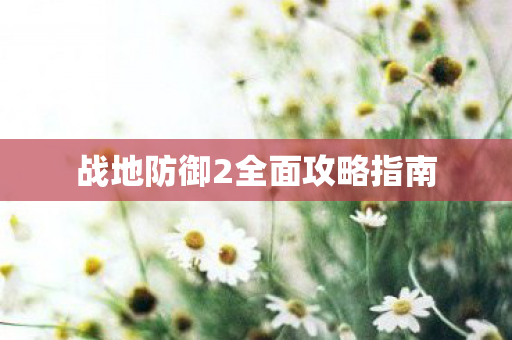 战地防御2全面攻略指南图片