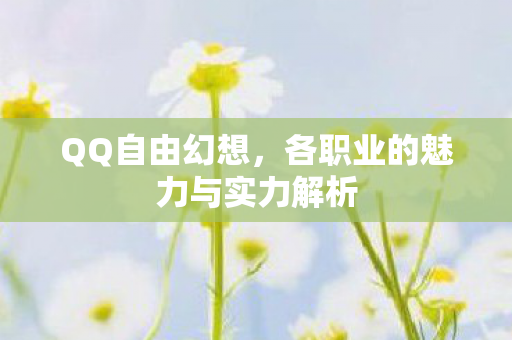各职业的魅力与实力解析图片