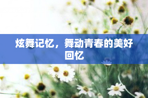 舞动青春的美好回忆图片