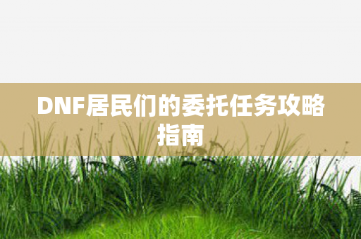 DNF居民们的委托任务攻略指南图片