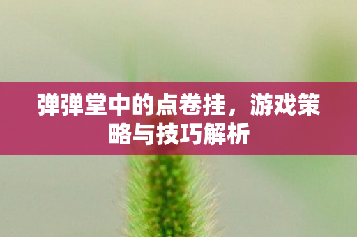 游戏策略与技巧解析图片