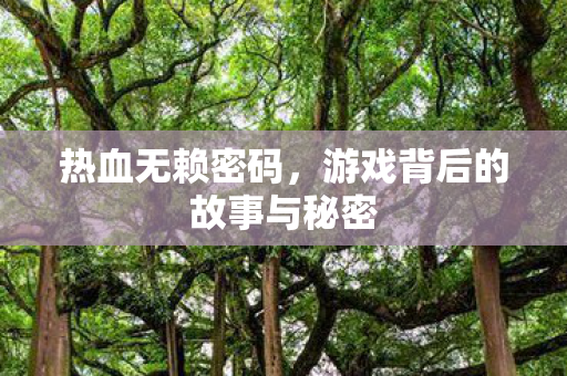 游戏背后的故事与秘密图片