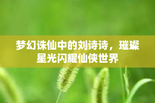 璀璨星光闪耀仙侠世界图片