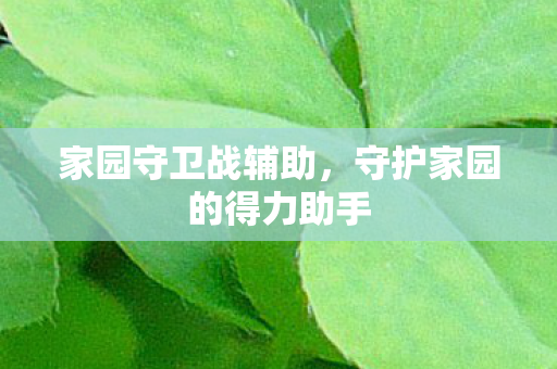 守护家园的得力助手图片