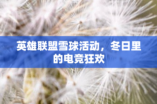 英雄联盟雪球活动图片