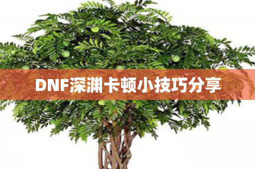 DNF深渊卡顿小技巧分享图片