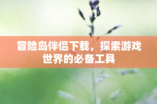 探索游戏世界的必备工具图片