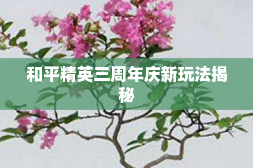 和平精英三周年庆新玩法揭秘图片