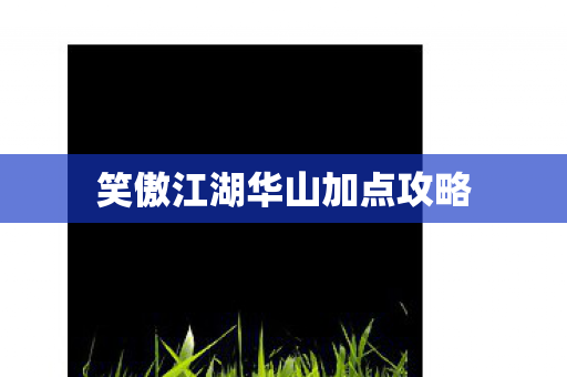 笑傲江湖华山加点攻略图片