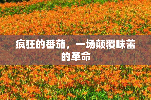 一场颠覆味蕾的革命图片