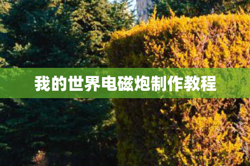 我的世界电磁炮制作教程图片