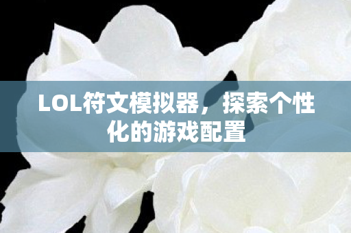 探索个性化的游戏配置图片