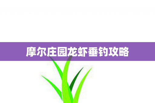 摩尔庄园龙虾垂钓攻略图片