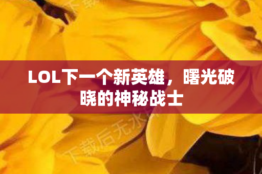 LOL下一个新英雄图片