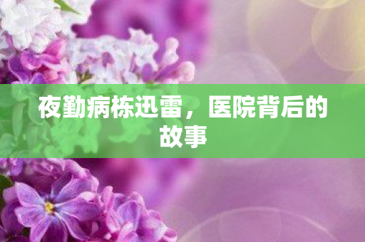 医院背后的故事图片
