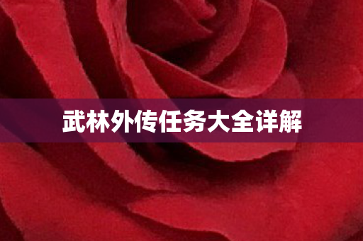 武林外传任务大全详解图片
