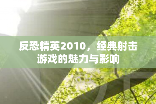 经典射击游戏的魅力与影响图片