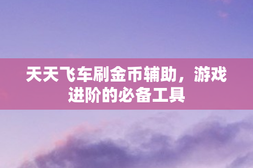 天天飞车刷金币辅助图片