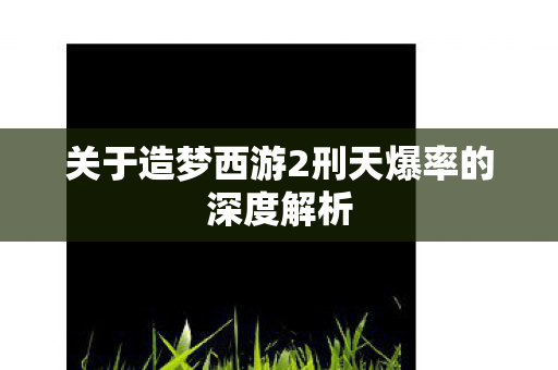 关于造梦西游2刑天爆率的深度解析图片