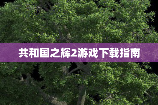 共和国之辉2游戏下载指南图片