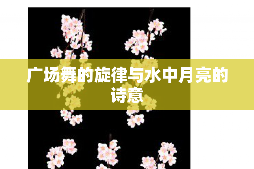 广场舞的旋律与水中月亮的诗意图片