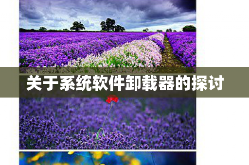 关于系统软件卸载器的探讨图片