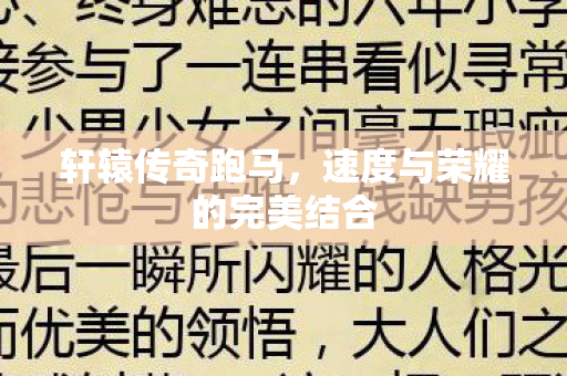 速度与荣耀的完美结合图片