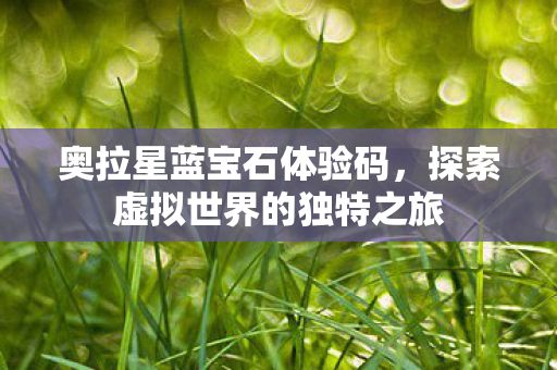 探索虚拟世界的独特之旅图片