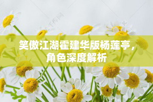 笑傲江湖霍建华版杨莲亭图片