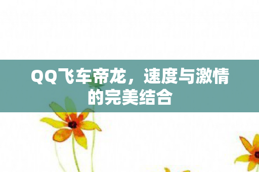 速度与激情的完美结合图片