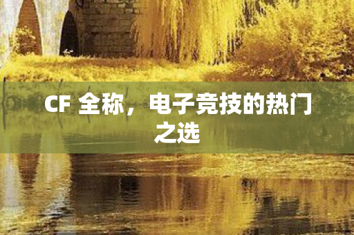 电子竞技的热门之选图片