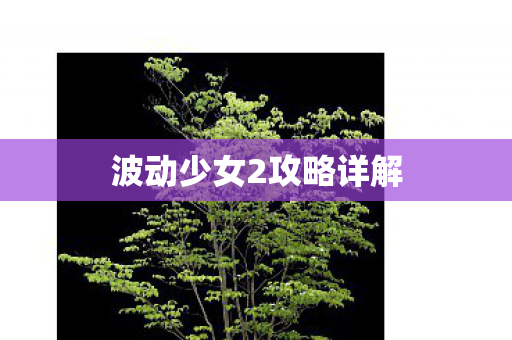波动少女2攻略详解图片