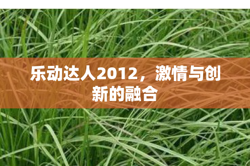 乐动达人2012图片
