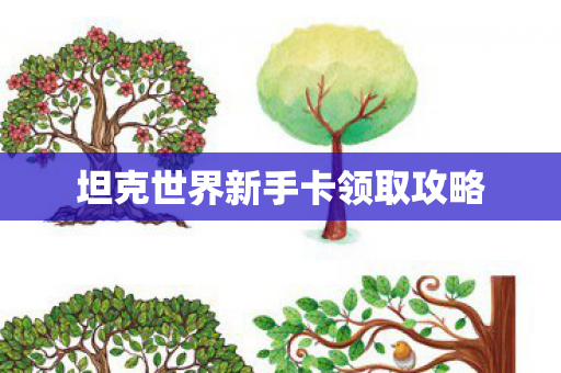 坦克世界新手卡领取攻略图片
