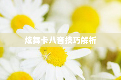 炫舞卡八音技巧解析图片