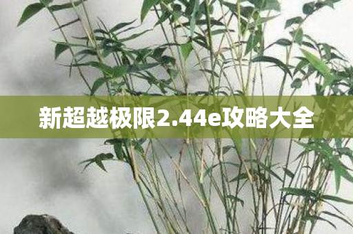 44e攻略大全图片