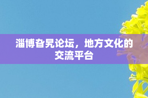 地方文化的交流平台图片
