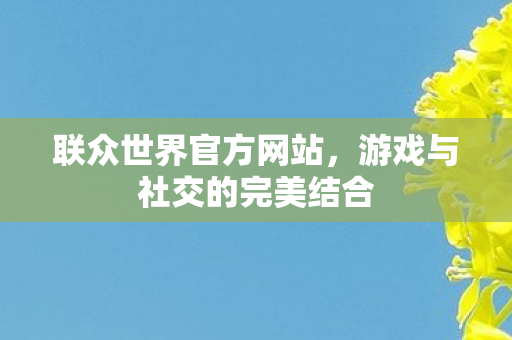 游戏与社交的完美结合图片