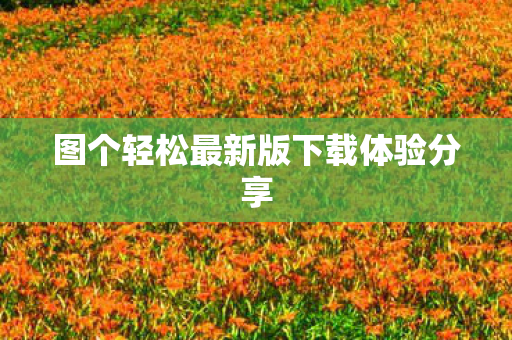 图个轻松最新版下载体验分享图片