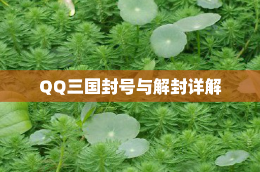 QQ三国封号与解封详解图片