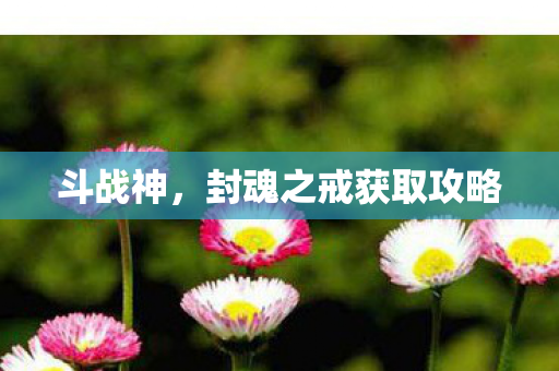 封魂之戒获取攻略图片
