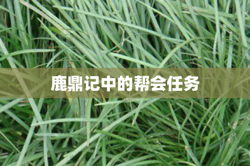 鹿鼎记中的帮会任务图片