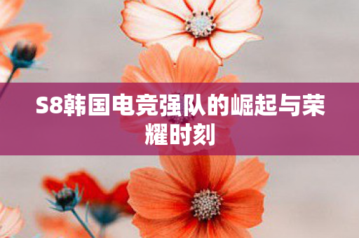 S8韩国电竞强队的崛起与荣耀时刻